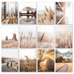 GATYZTORY Natural Scenery Frame Picture Painting By Numbers For Adults Coloring By Numbers Modern Wall Art For Home Decor