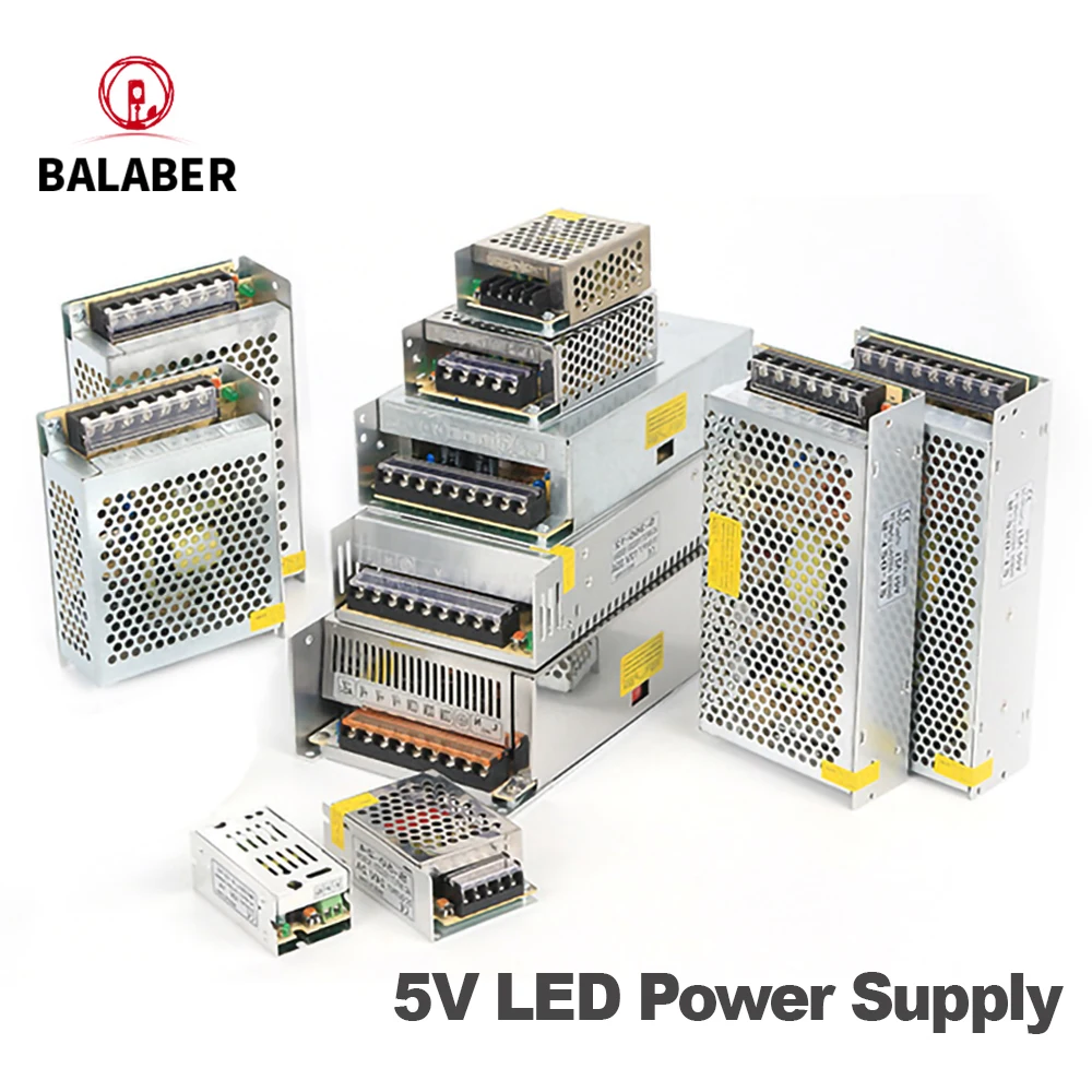 DC5V LED Power Supply Lighting Transformers 50W 60W 200W 300W 400W 500W AC190-240V Adapter Driver For Led Strip Light 12V 24V 5V