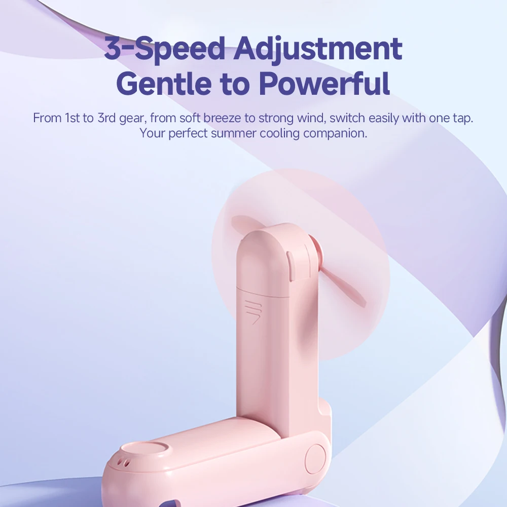 Pocket Mini Mute Rechargeable Small Electric Fan Outdoor Portable Handheld Fan With Phone Holder Mirror Multifunction Mini Fan
