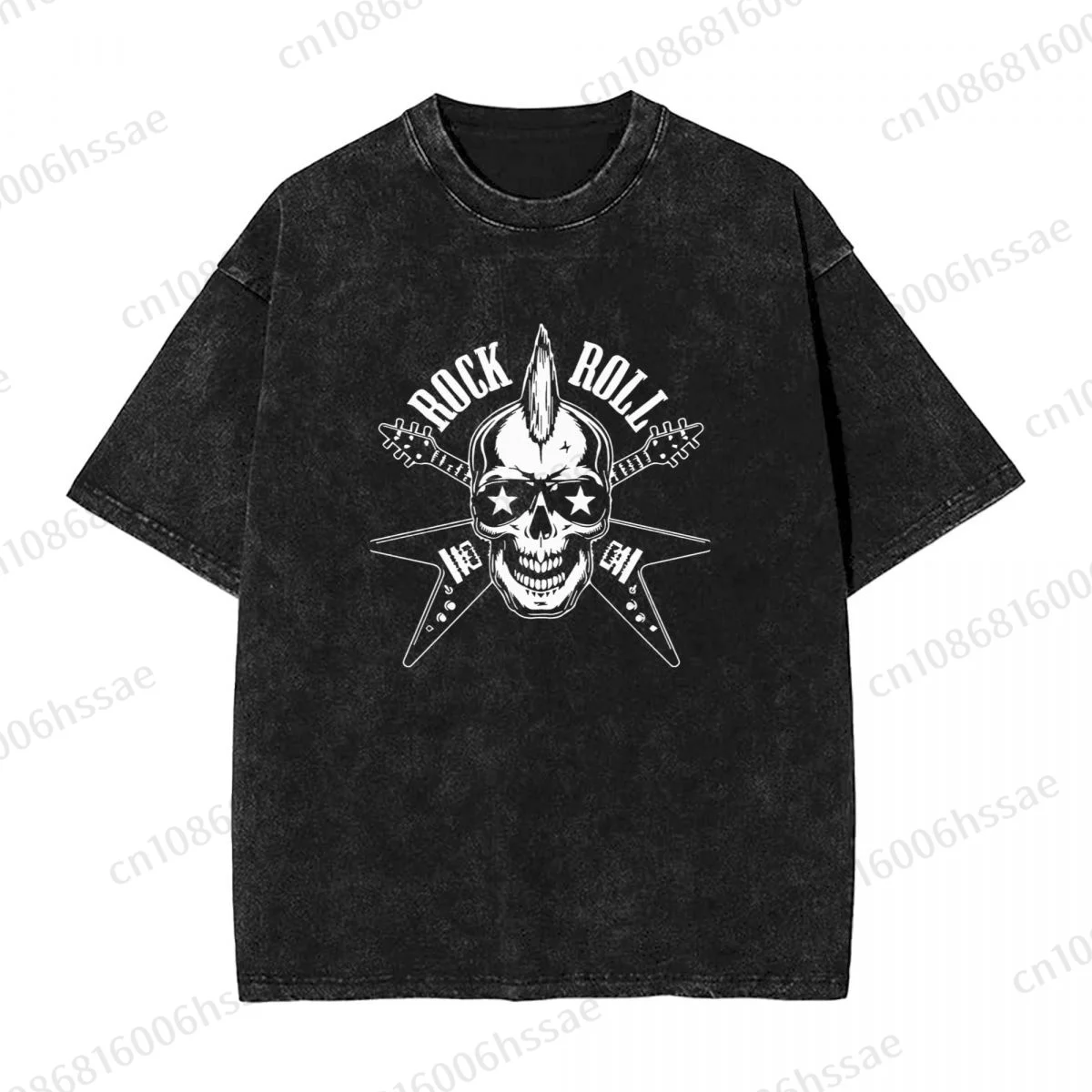 Rock N Roll Rock Band Men's Vintage Short Sleeve T Shirts Hip Hop Cotton Tee shirt Summer T-shirt