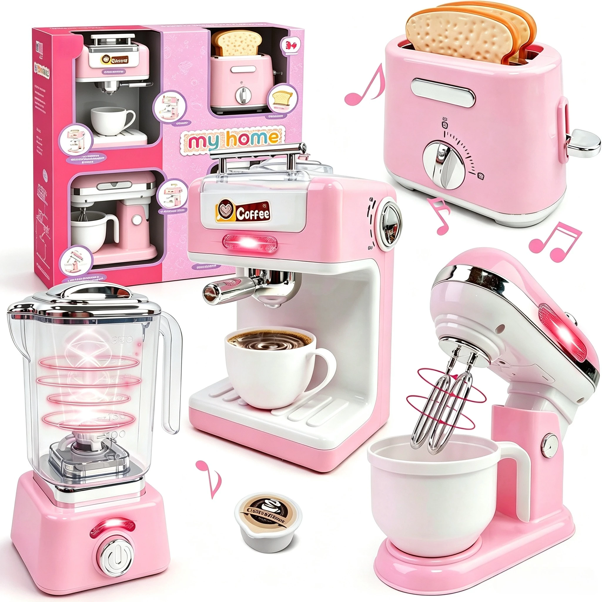 Kitchen Appliances For.Xmas - Набор из 4 мини-кухонных приборов для