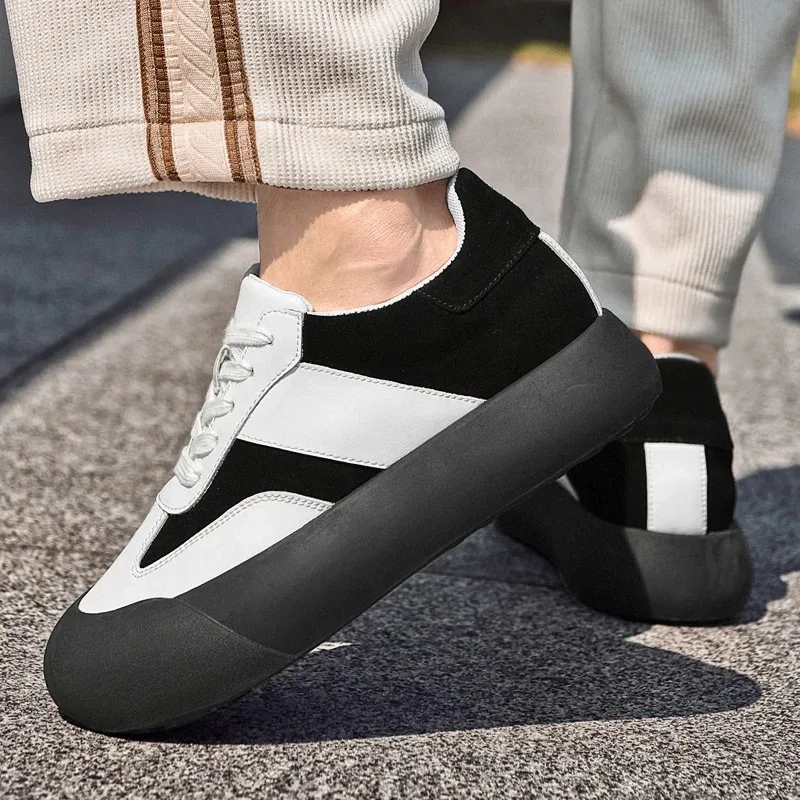

Fashion Lace Up Casual Sneakers Thick Platform Lift Shoes Outdoor Walking Sports Shoes Thick Sole Casual Board Shoes