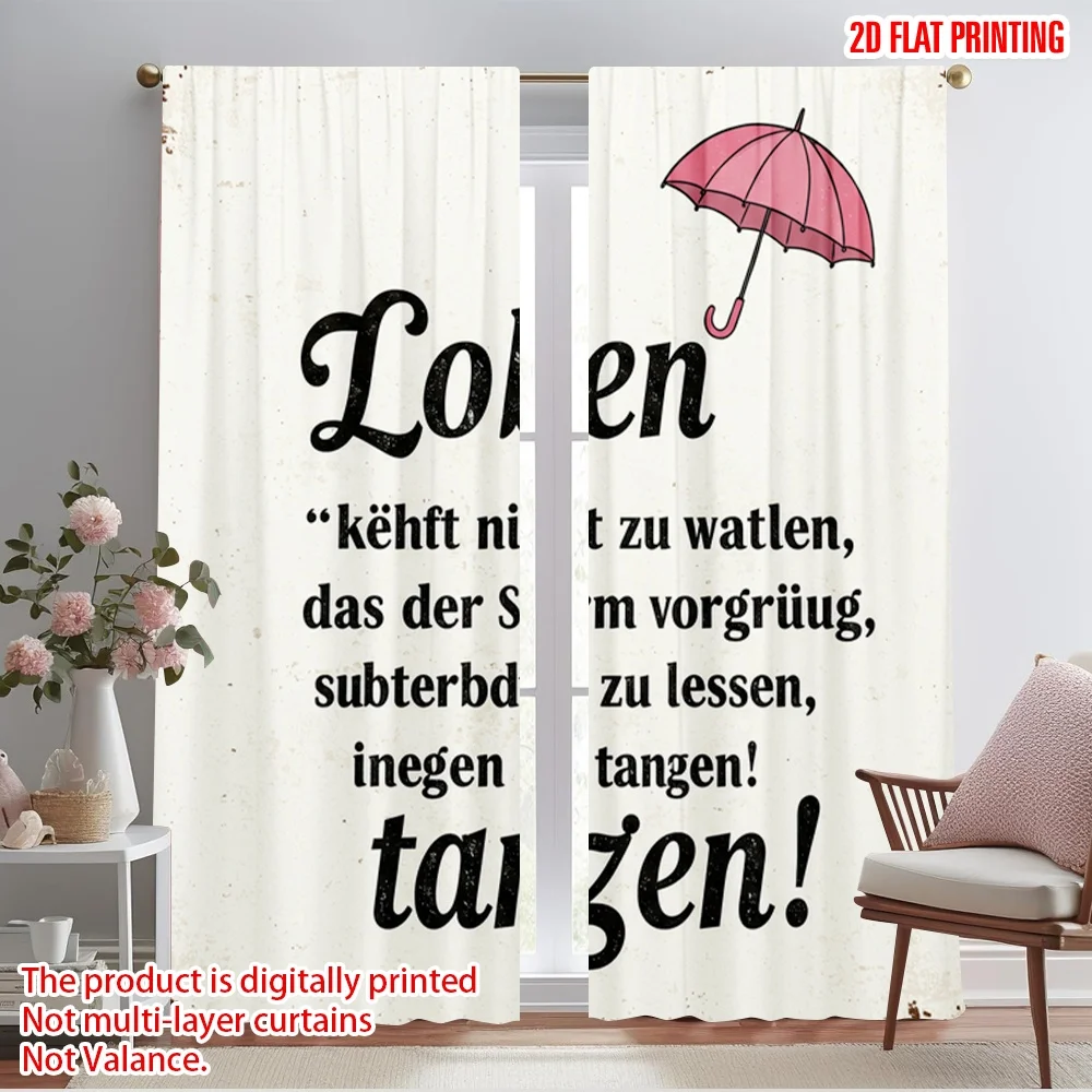 

2pcs 2D flat printing Scene Curtain Life Dance Rain Umbrella Fabric Without Electricity All Season Party & Holiday Decor Use for