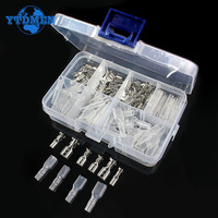 120PCS Cold Pressed Reed Terminals 2.8/4.8/6.3mm Insulated Male and Female Connector Electrical Crimp Terminals Spade Connectors