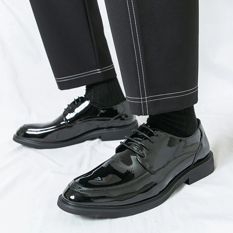 

Мужские деловые модельные туфли, элегантные повседневные деловые роскошные мужские туфли из итальянской кожи, оригинальные