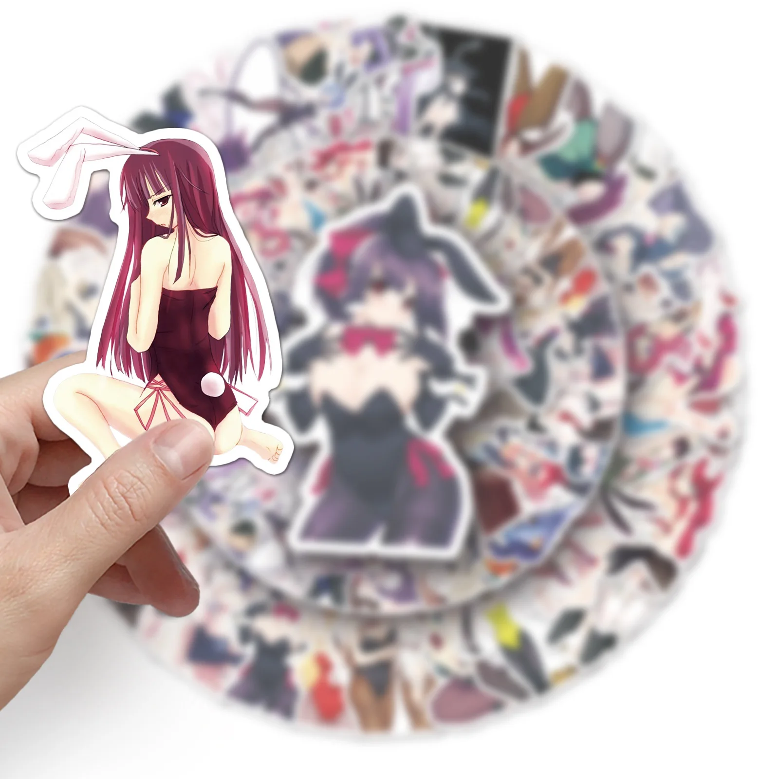 61/30/10PCS Popular Two-dimensional Peripheral Bunny Girl Sexy Graffiti Refrigerator Suitcase Mobile Phone Waterproof Sticker