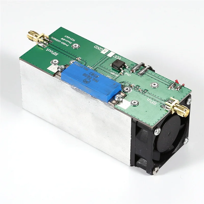 A13E-8W Microwave RF Power Amplifier Image Transmission Amplifier Module Board With Cooling Fan 600-1100Mhz Amplificatore