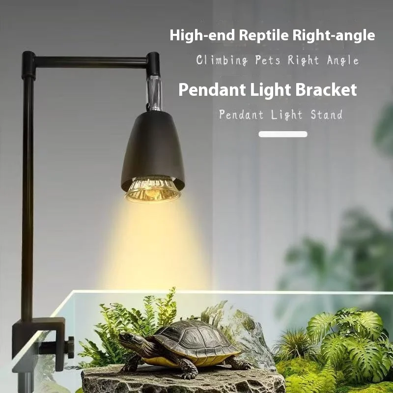 Reptile UVB Basking Light Right Angle Full Spectrum Heat Lamp for Turtle Lizard Calcium Supplement UV Radiation Sun Lamp