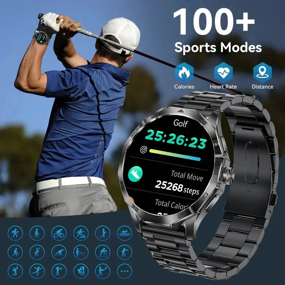 For Xiaomi New 710 mAh Battery Smart Watch Men 1.85 inch GPS Sport Bluetooth Call Compass Fitness Tracker Waterproof Smartwatch