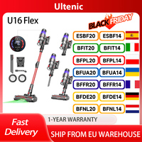 Ultenic U16 Flex Cordless Vacuum Cleaner, 6-Layer Filtration, 45000Pa Suction,60min Runtime,180° Flexible Wand,Anti-Tangle Brush