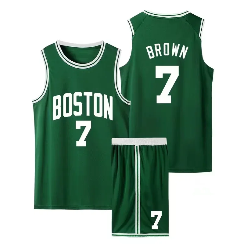 2024 New Basketball Jerseys for Adults and Kids Tatum 0 Signature Basketball Jersey Set Collectible Retro Jersey New Arrival