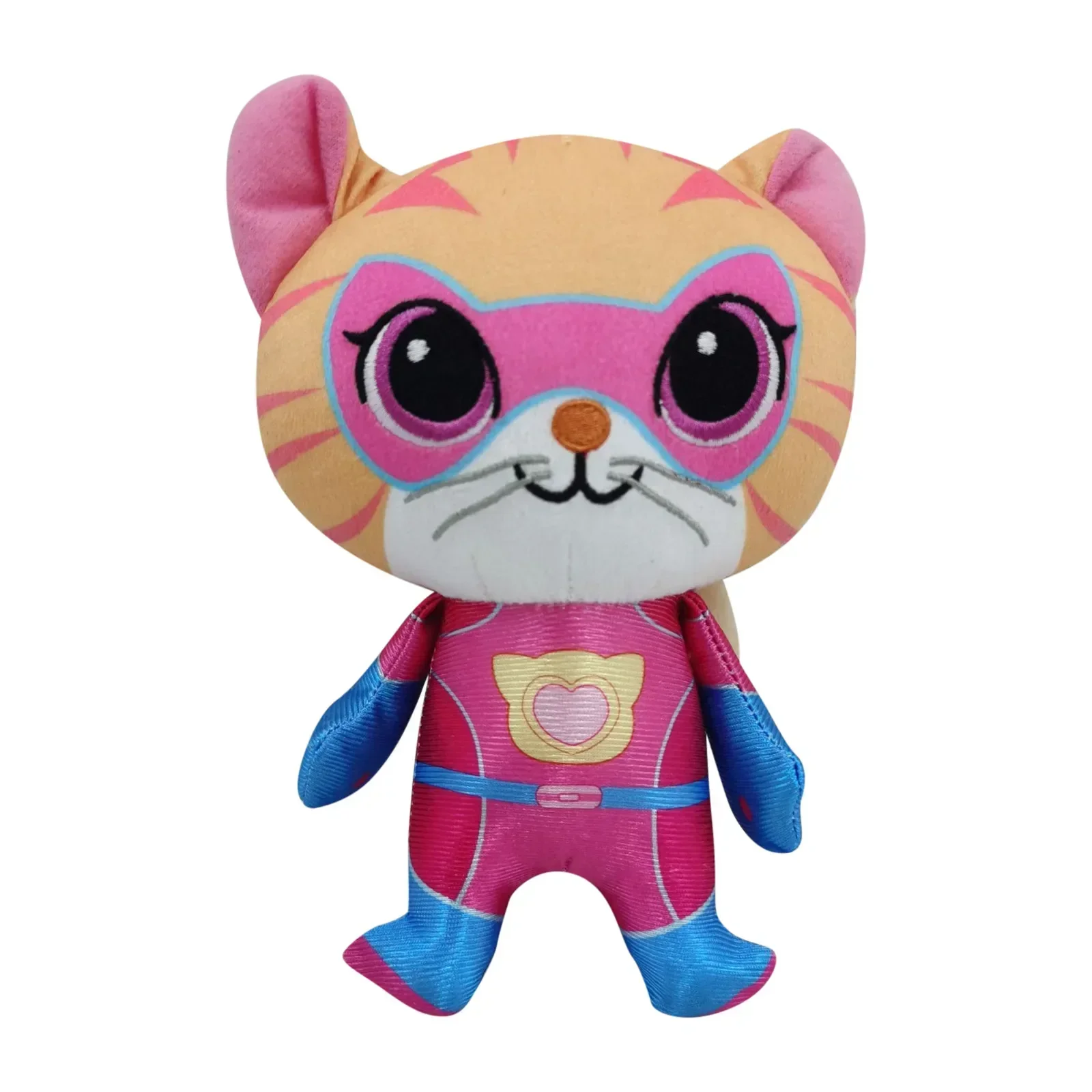 4 Stück Super Kitties Team Anime Plüschtiere Kristall Superweiche Plüschtierpuppe Blaues Kätzchen Grünes Kätzchen Gelbes Kätzchenpuppe Kinderspielzeug