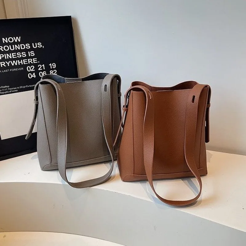 

Повседневная винтажная кожаная сумка-тоут, классическая дизайнерская женская сумка в парижском стиле, модная сумка-мессенджер через плечо, высококачественная сумка для ежедневных поездок