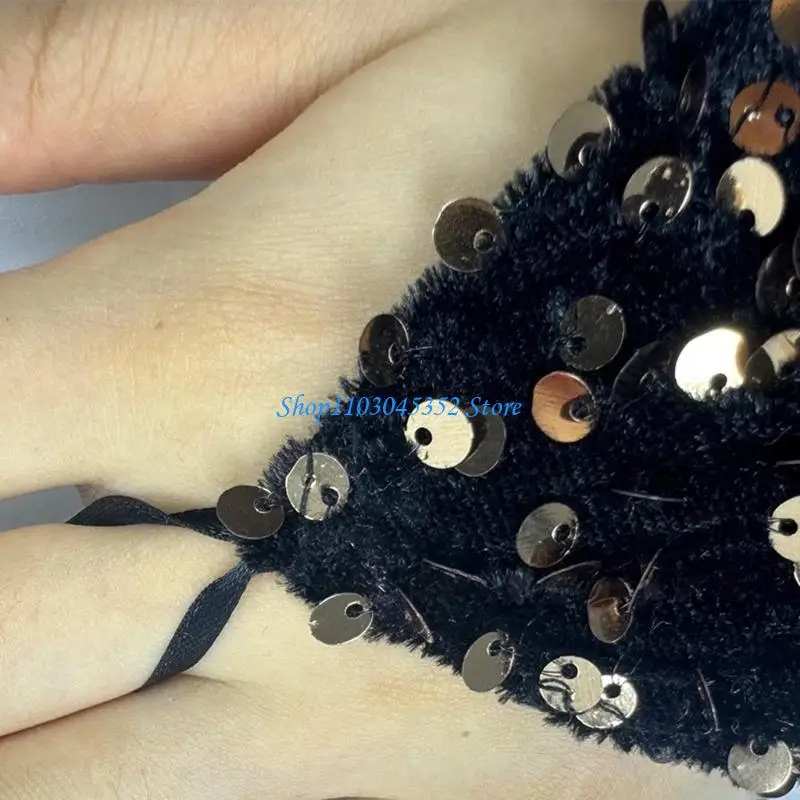 Guanti lunghi da sposa Guanti con paillettes Guanti per spettacoli teatrali Spettacoli serali Guanti da donna Guanti da donna