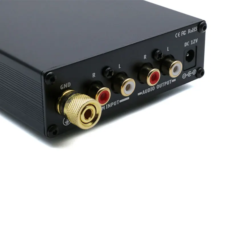 Мини-усилитель dilvpoet PHONO BOX, Hi-Fi DAC усилитель звука, предусилитель для записи, проигрыватель виниловых записей