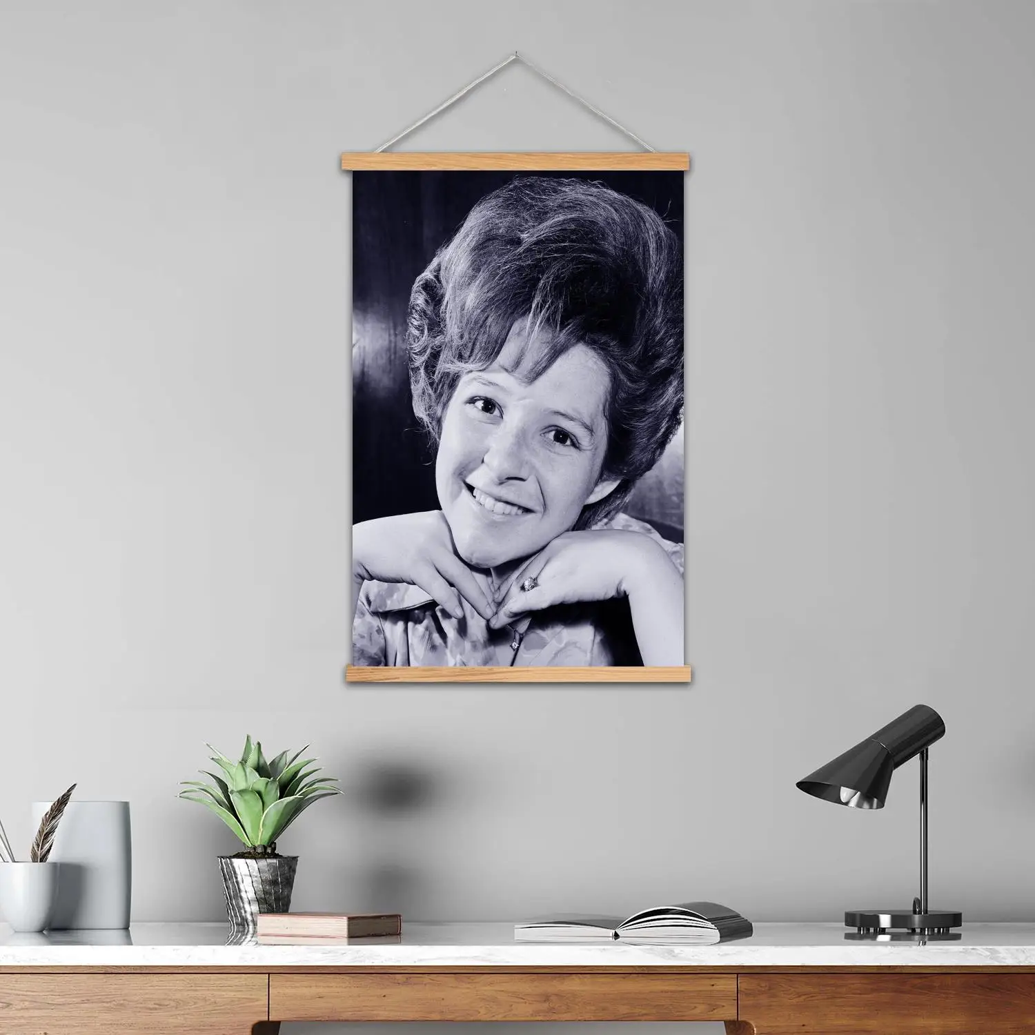 Brenda Lee مؤطرة جدار اللوحة قماش ملصق فني و جدار الفن الحديث الأسرة ديكور غرفة نوم الملصقات، اللوحة الزخرفية
