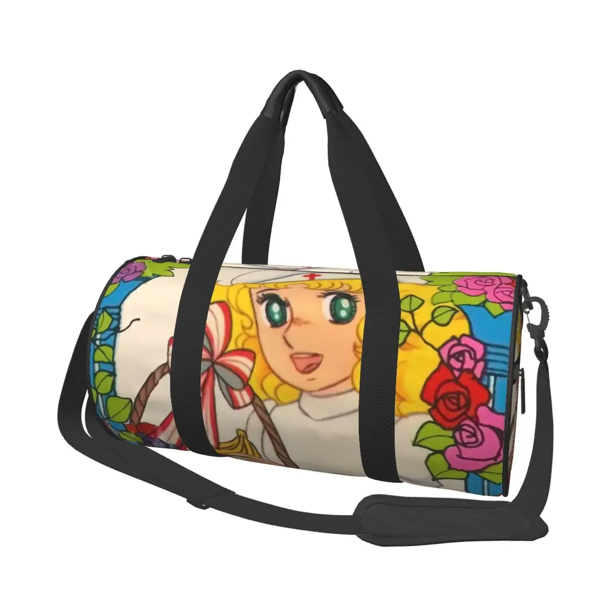 

Happy Candy Candy Japan Anime Large Duffle Gym Bag Multi-Functional Duffle Travel Bags Handbags Fitness bag