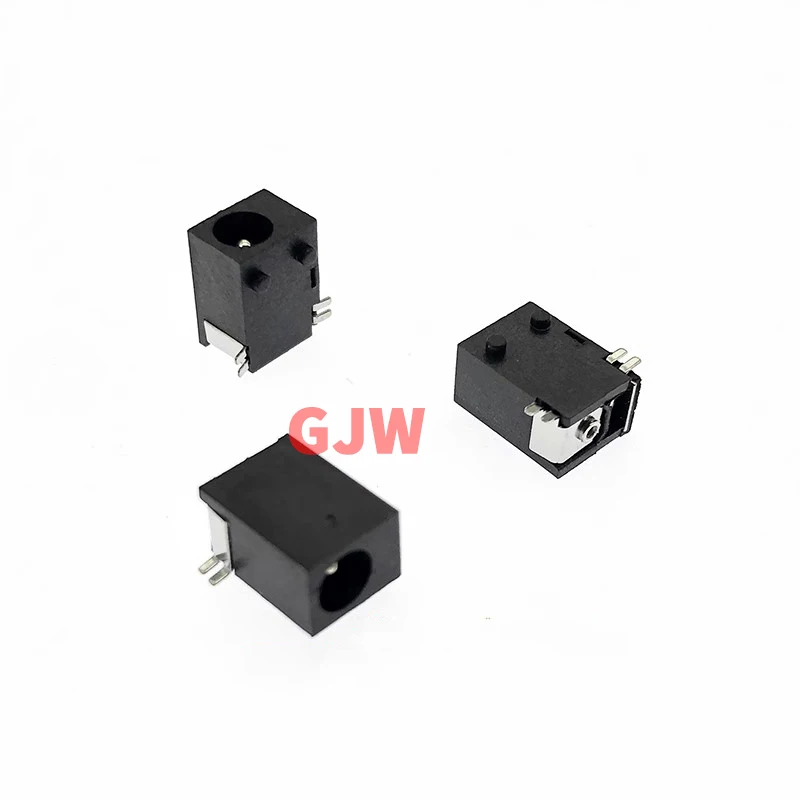 5PCS DC047 DC-047 black 3.8mm*1.3mm 2 pins DC Power Jack Female Connecter DC jack with 2 fixed PIN