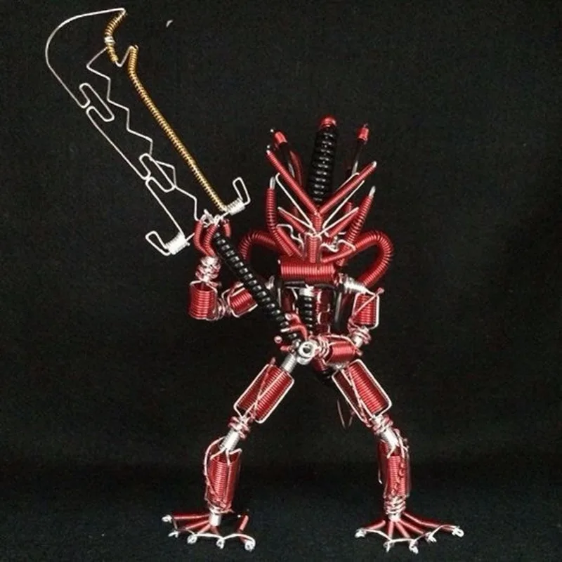 

Handmade toys, educational handmade models, big robot knitting, creative handmade toys, aluminum wire