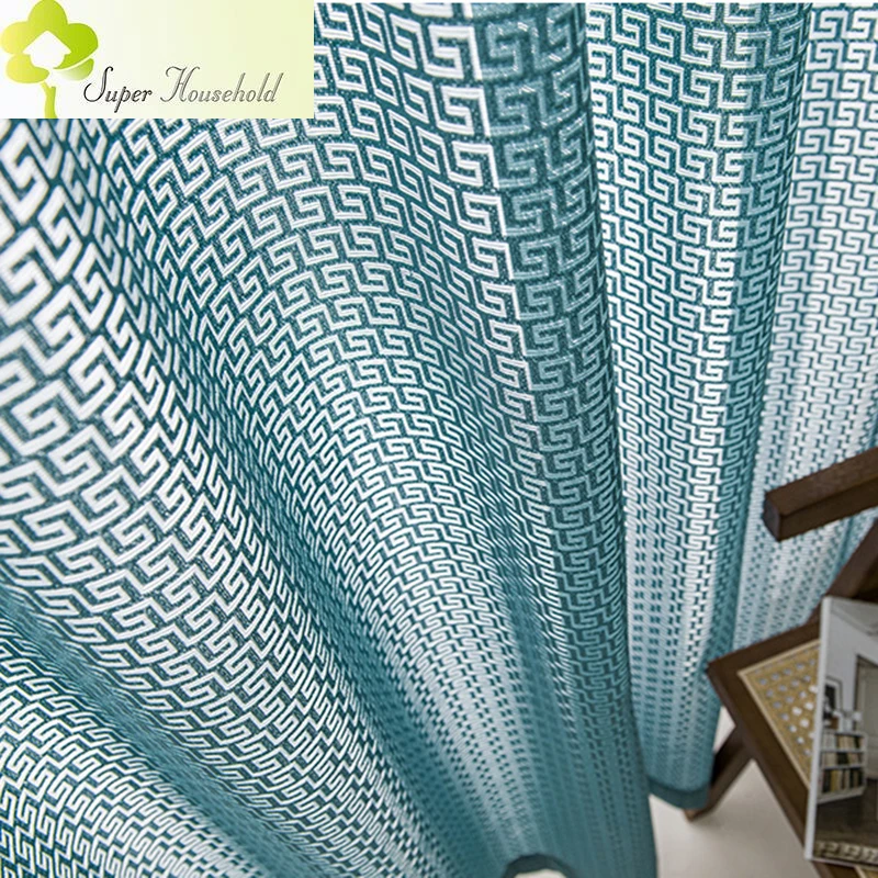 New warp knitted yarn tulle for living room bedroom curtains balcony modern style Chinese sunscreen maze simple window screen