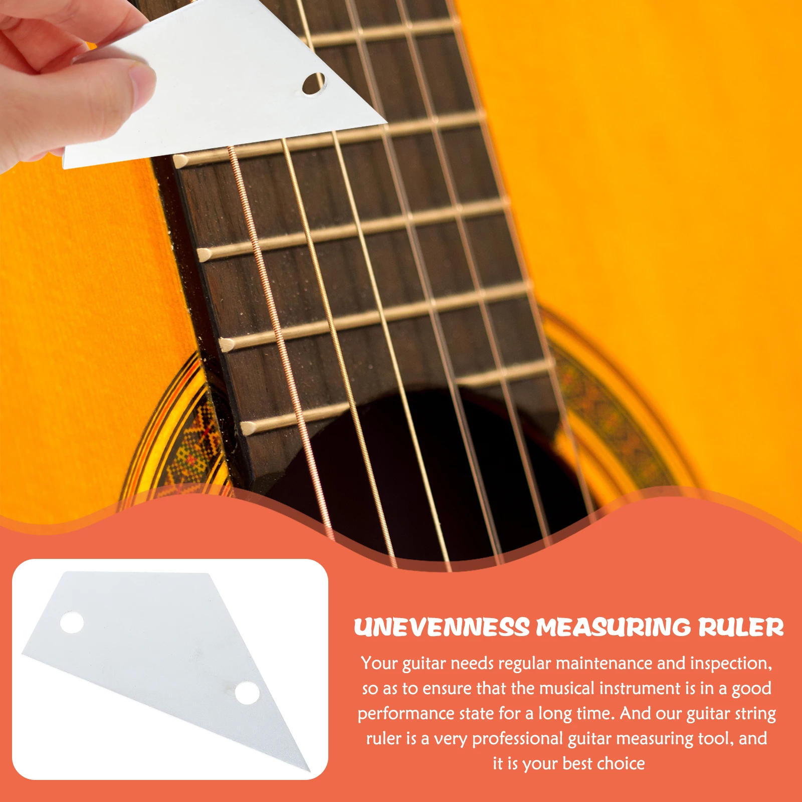 

Neck Metal String Guitar String Action Gauge Action Gauge Lightweight Measuring Tool Guitar Maintenance Accessories