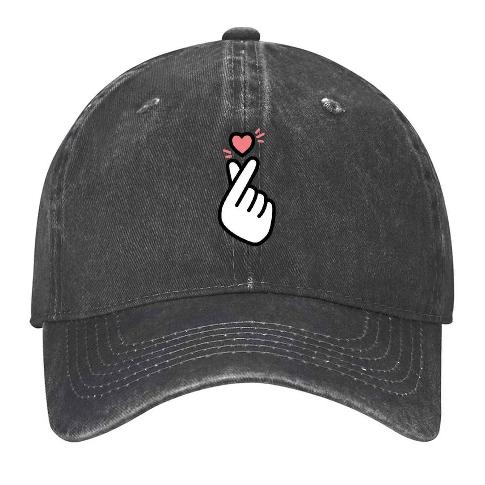 

Korean finger heart cute Baseball Cap birthday foam party Hat Streetwear tactical cap Girl'S Hats Men's