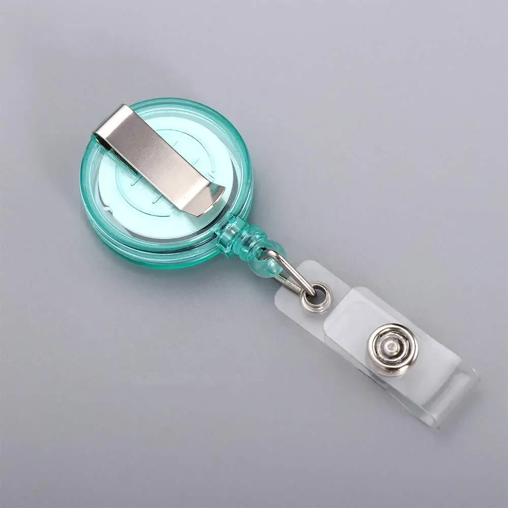 หน้าอกการ์ดทํางานการ์ดคลิปIDการ์ดคลิปนักเรียนRetractable Badge Reel IDผู้ถือบัตรผู้ถือป้ายBadge Reelคลิป