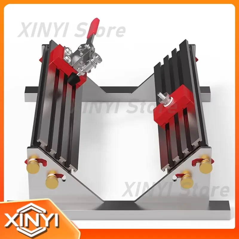 New Drawer Clamp Positioner for Woodworking Tools Adjustable 65-210mm 90° Fixed Cabinet Hardware Jig Fixture Woodworking