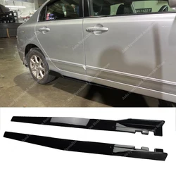 Side Skirts Extension Rocker Panels Lip Splitters For Honda Civic 8th FD FA FG DX EX LX i-Vtec CDTI 2005-2012 Bodykits Tuning