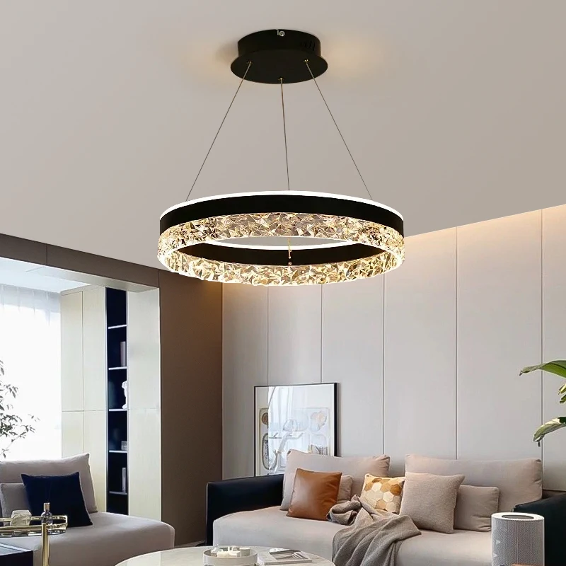 

Diamond Long LED Pendant Light, Adjustable Ceiling, 3-color Light, LED Pendant Light, Bedroom, Living Room, Dining Room Lighting