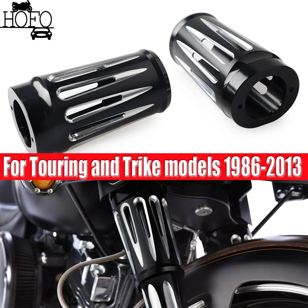 

2 Pcs/Set Motorcycle Fork Slider Cover Boot Gaiters Shock Protector Dust Cover For Harley Touring and Trike Models 1986-2013