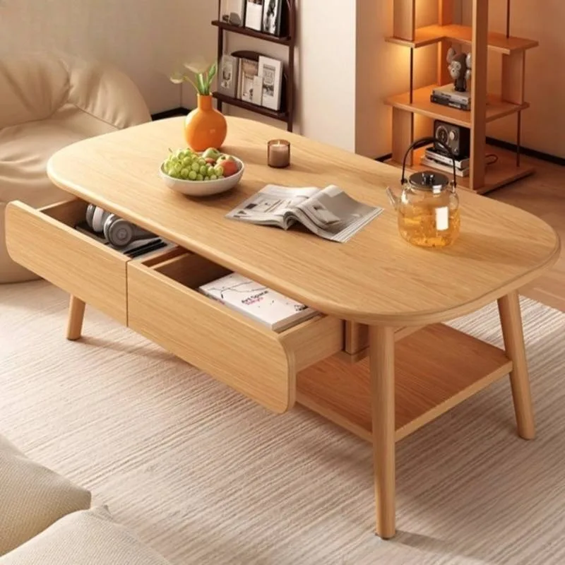 طاولات القهوة على الطراز الأوروبي الفاخرة مستطيلة منتصف القرن صالون نهاية الجدول الشمال توفير المساحة ميسا دي سنترو أثاث المنزل