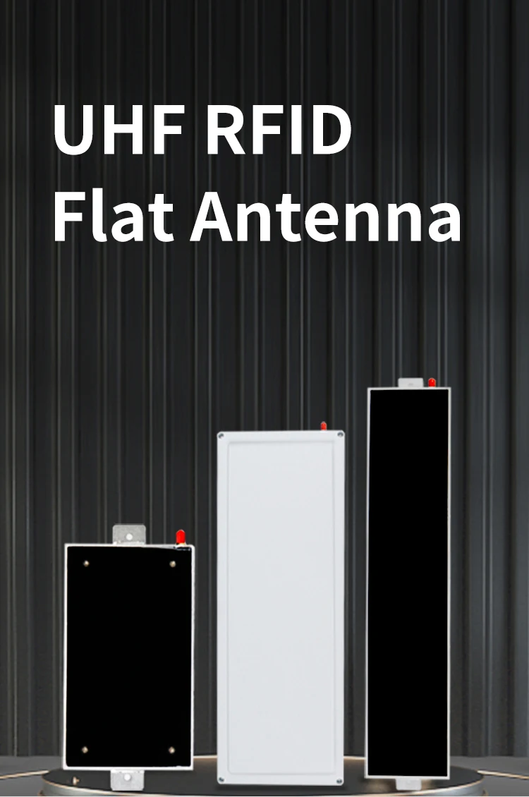 UHF RFID Antenna 900*100*20mm 12dBi PVC Linear Polarization Flat UHF RFID Antenna for Access Control System