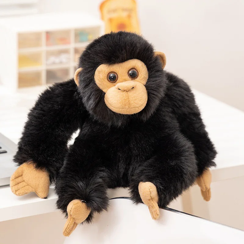 

Simulated Gorilla Plush Toy Chimpanzees Monkey Soft Stuffed Doll Backpack Car Bag Room Decor Fans Gift
