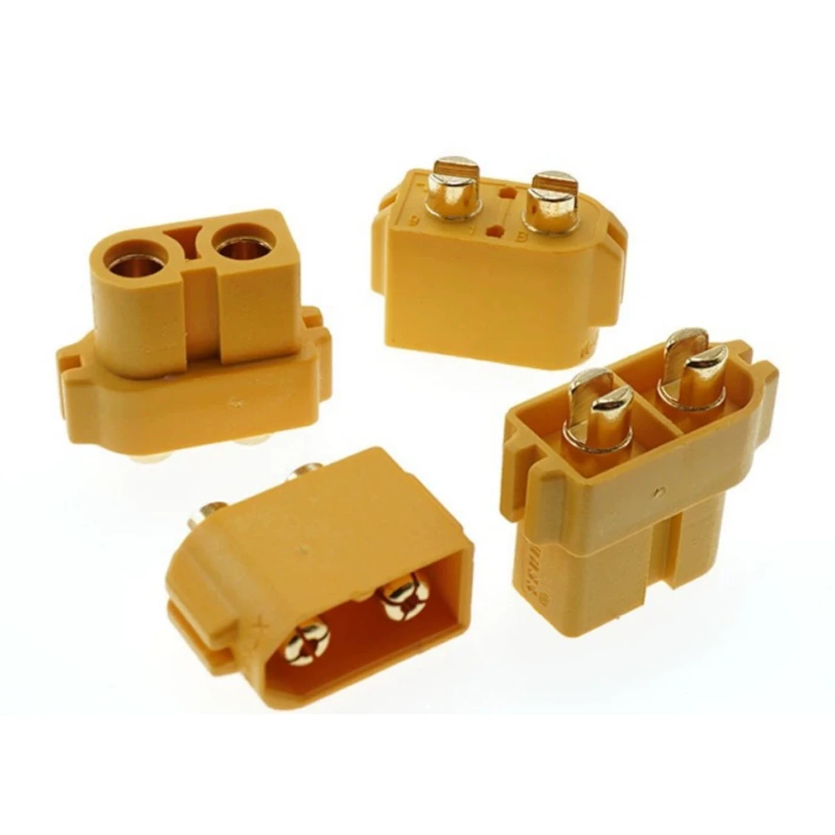 2/5 Pairs XT60PM Male Female Plug Embedded Slot Board Welding XT60 Plug for  for RC Lipo Battery cars fpv drones Airplane Car