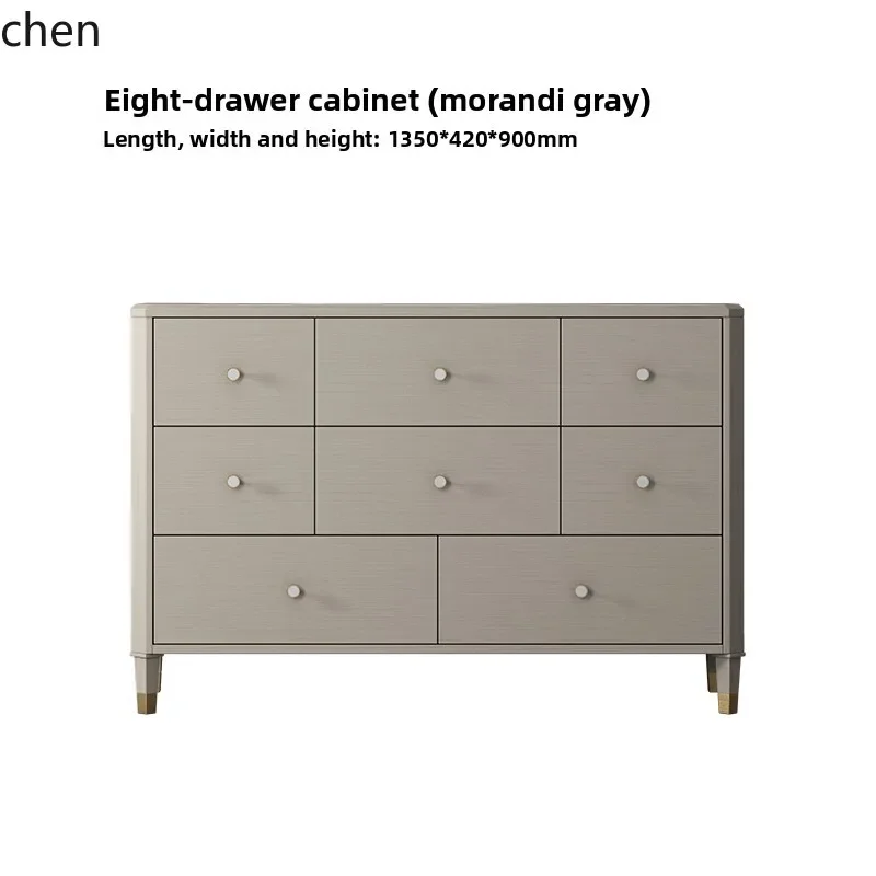 solid wood chest drawer living room bedroom locker balcony post modern porch cabinet storage