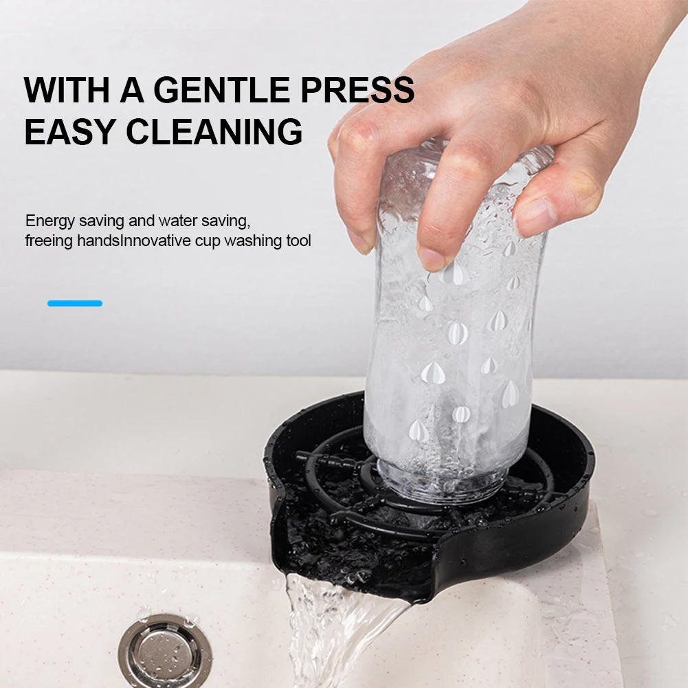 Enjuagadora de vidrio automática, lavadora de tazas de alta presión, grifo, enjuagadora de vidrio, lavadora automática de tazas de vidrio para fregadero de cocina
