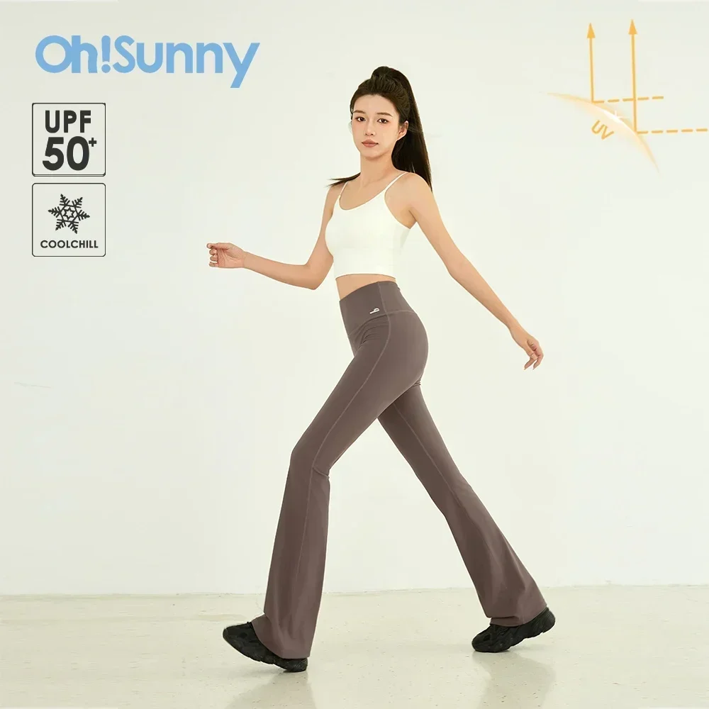 OhSunny Women's Yoga Pants 2024 New Tummy Control Workout Clothes Flare Leggings High Waist Stretchy Breathable Fitness Trousers