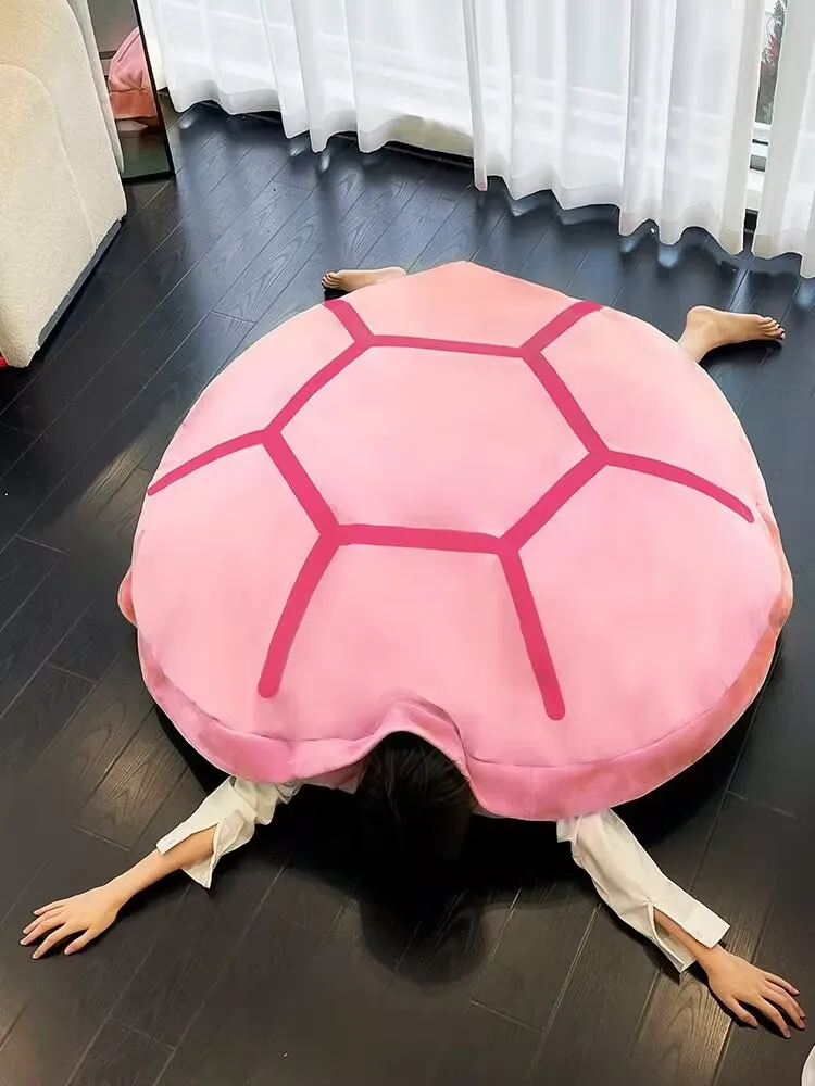 New Shell Plush Funny Turtle Shell Plush Toy Childrens Sleeping Bag Stuffed Soft Tortoise Pillow Cushion Hot Sale Creative Toys