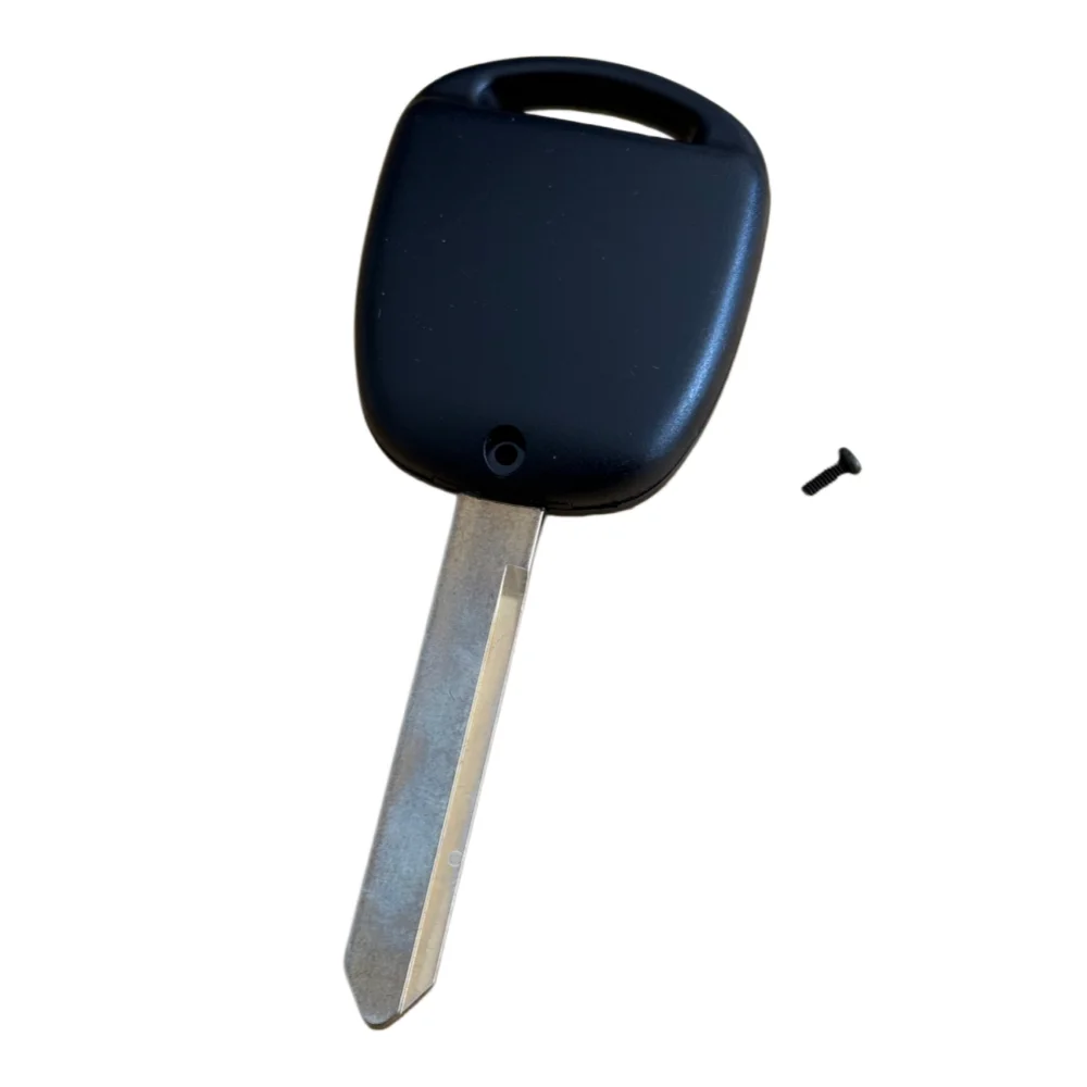 TOY47 Car Straight Remote Key Shell Casing 3 Buttons Replacement for Toyota Yaris with Uncut Key Blade TOY47