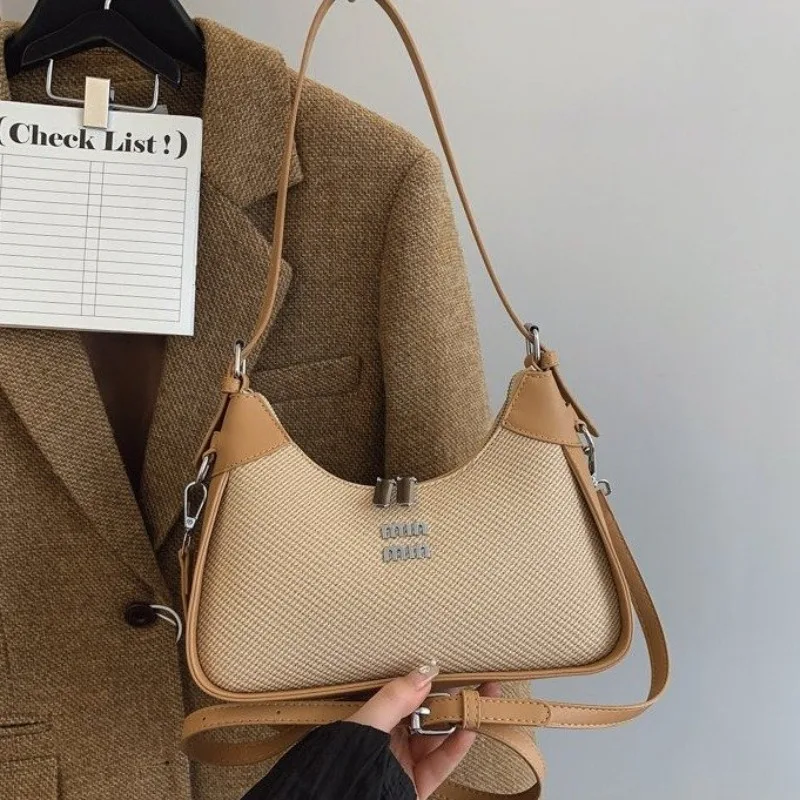 

Elegant Vintage Designer Diaper Bags For Women Simple Chic Crossbody Bag Large Capacity Minimalist Leather Tote Bag Stylish