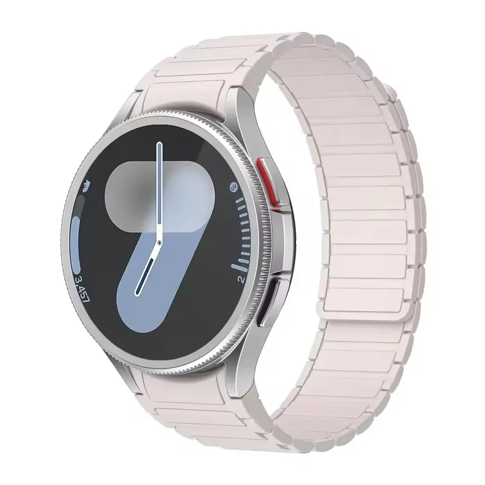 Siliconen magnetische geen gaten band voor Samsung Galaxy Watch 7 FE 6 5 4 40 mm 44 mm Pro 45 mm sportarmband Galaxy 6 Classic 43 mm 47 mm