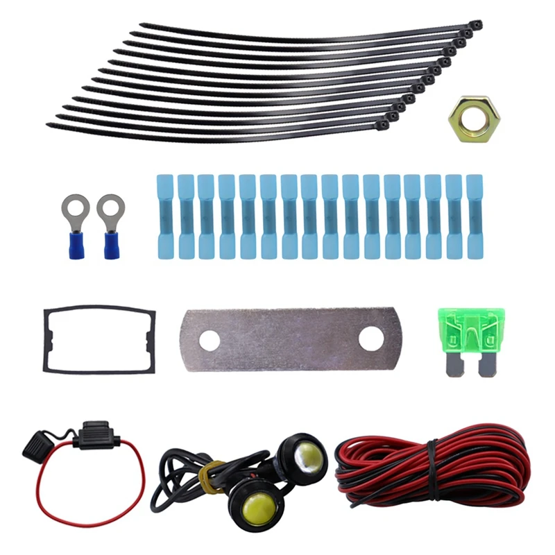 ATV UTV Turn Signal Kit Universal Turn Signal Light With Column Turn Switch 60D Horn LED Flasher Kit