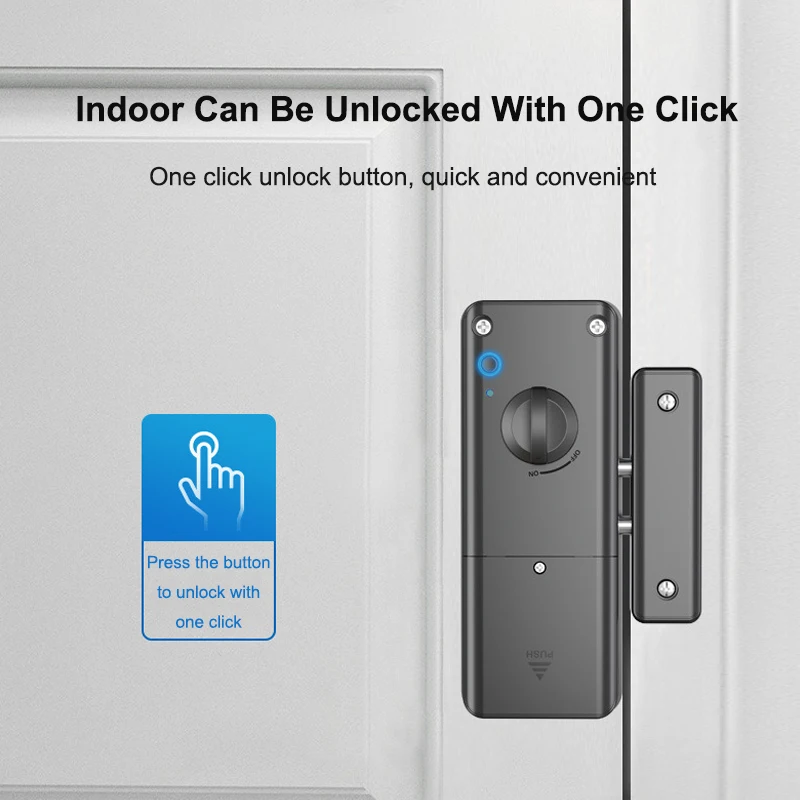 

Smart Tuya Bluetooth Indoor Invisible Lock for Wooden Door TTLock APP IC Card Unlock Electronic Lock For Home Office Apartment