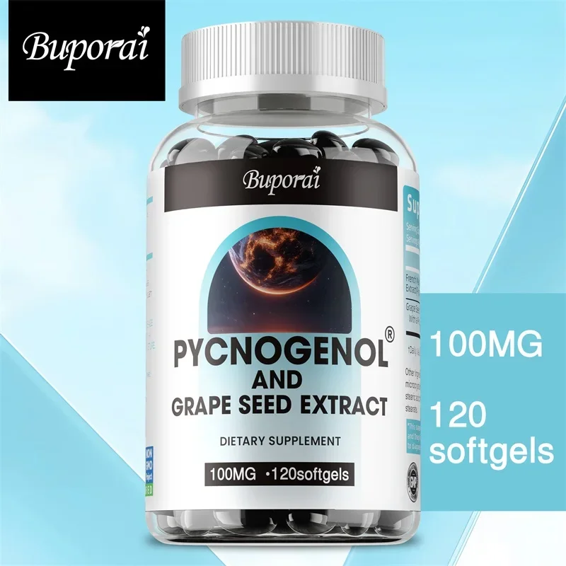 

Экстракт пикногеноля и виноградных косточек — антиоксидант, свободный радикальный очиститель, поддержка здоровья, улучшение кровотока, отличное впитывание