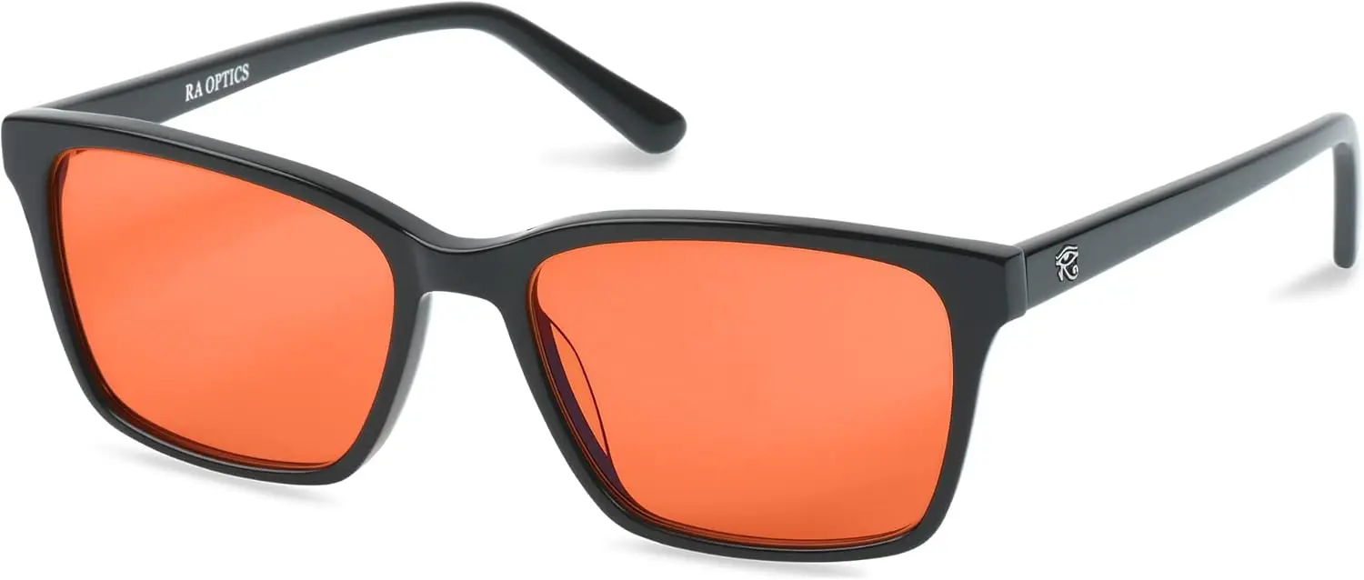 

Maxwell Frame with Sunset Lenses - Blue Light Glasses for Better Sleep and Screen Protection, Unisex Design
