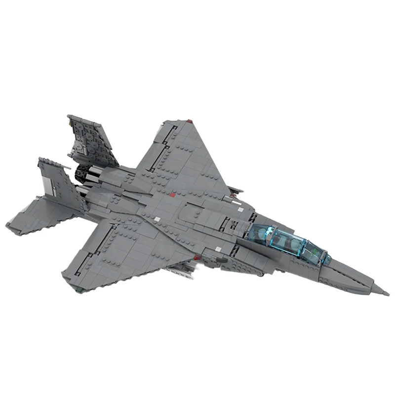 Multi-purpose Military Attack Fighter F-15E Support Aircraft MOC Building Blocks Assembly Model Creative Kids DIY Bricks Toys