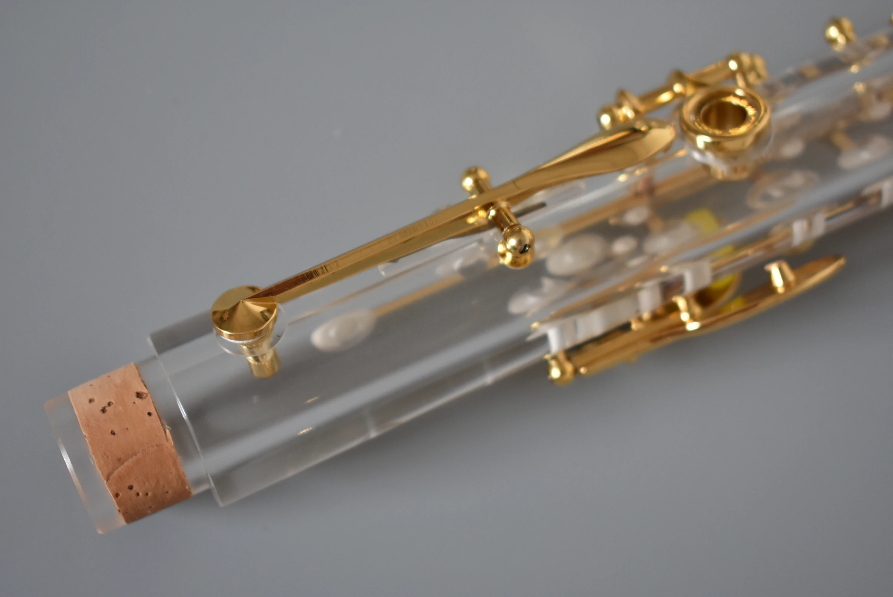 1 الكلارينيت الكريستالي B مفاتيح مسطحة مطلية بالذهب صنعة بديعة لهجة متميزة #5