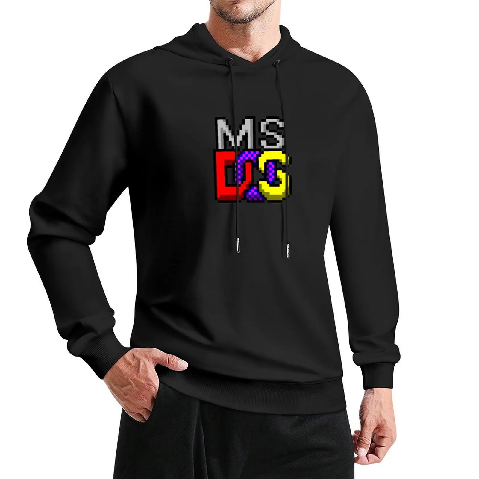 MS-DOS Icon Retro Pixel Computer Symbol Pullover Hoodie mens clothing men's sweat-shirt set clothes for men hoodie