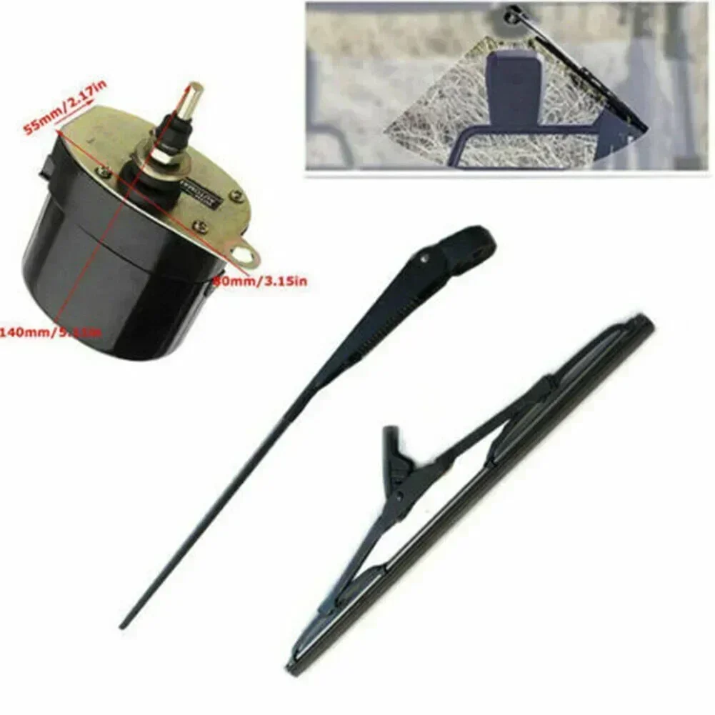 12V Universal Wiper Motor With Blade For Fishing-Boat/Caravan OEM 01287358 / 7731000001 / 0390506510 Replacement Accessories